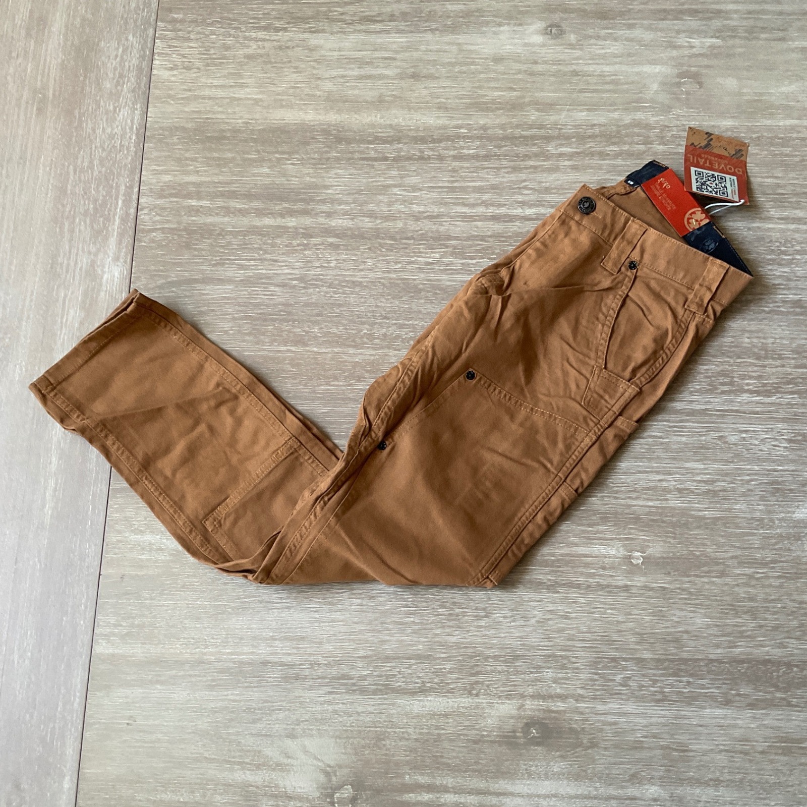 Dovetail Workwear Maven X Pantalon Pant Saddle Brown Canvas Size 6/30 New W/ Tag — image 5 of 7